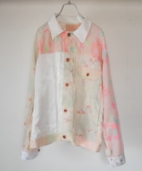 《nisai × soma komatsuno》"遥か彼方の花" Patchwork mods coat, Rebuild by KIMONO
