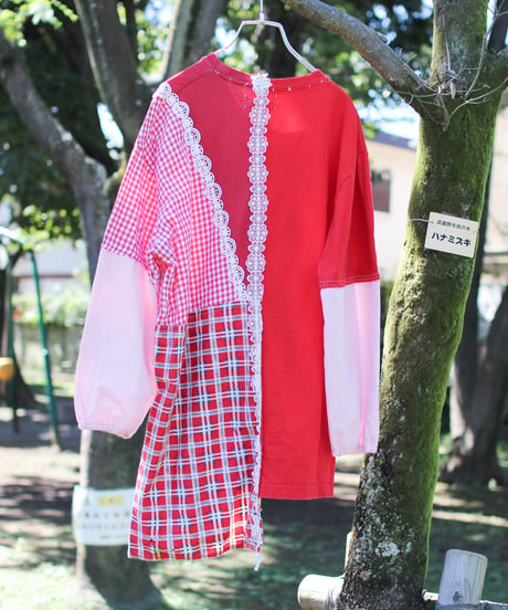 "赤い花へ" For Certain Red Flower pull-over, rebuild by vintages