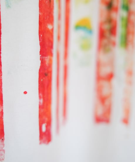 "色彩手刷りと刻まれた名のロンT 2024年版 第九色" T-shirt with hand-printed colors and engraved name