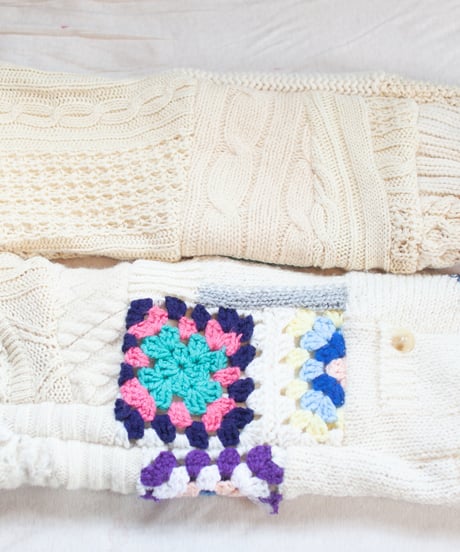 "つぎはぎのアームニット／レッグウォーマー 第五十二色" Arm Knit/Leg Warmers, Rebuild by vintages