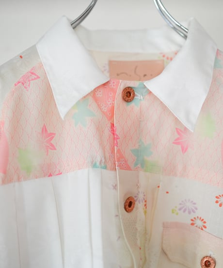 《nisai × soma komatsuno》"遥か彼方の花" Patchwork mods coat, Rebuild by KIMONO