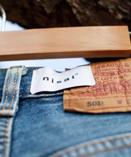 “白い祈り” White Prayer, Blue Courage, Based on Vintage Levi’s