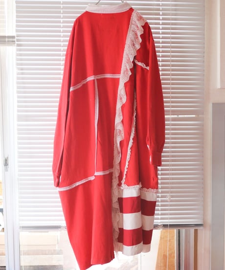 "三角関係のラガーガール・ワンピース" Love triangle lager girl dress, rebuild from vintages