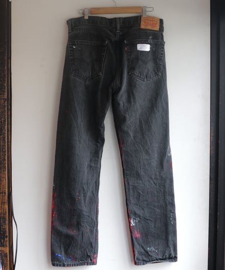 "暗闇の光" Light from Darkness denim, Based on Black Levis 505 denim