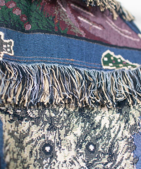 《nisai × soma komatsuno》"テディ" Patchwork oversized jacket, Rebuild by vintage rug and denim