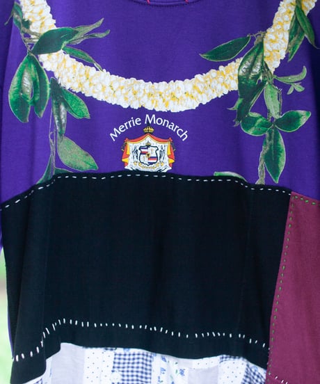 "花遊びのワンピース" flower play dress, rebuild by vintages