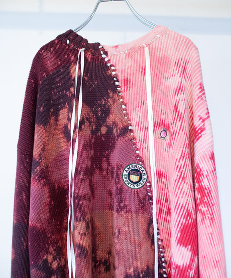 "落花" fallen flower knit, Rebuild by vintages