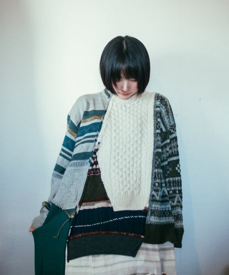 "言葉" Word knit one-piece,Rebuild by vintages