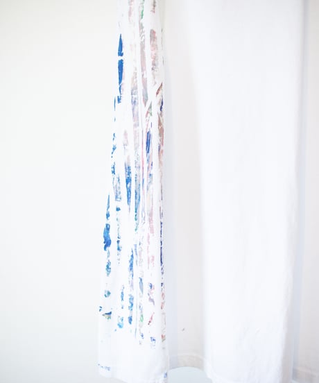 "色彩手刷り（あるいは翼）のロンT／第十八色" Multi color hand-printed (or winged) long-sleeved T-shirt