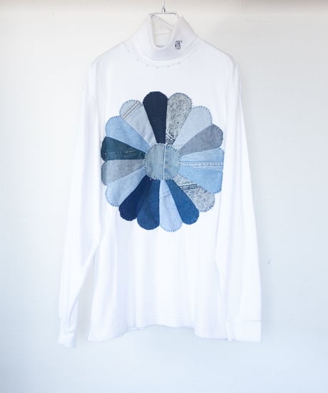 "私だけの花のロンT / 第八色" my own flower longlong-sleeved T-shirt, Rebuild by vintages