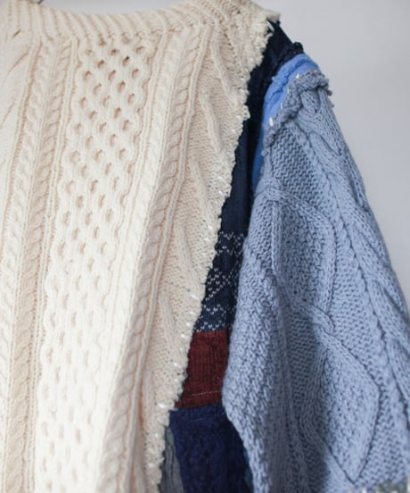 "冬の女神" goddess of winter knit, Rebuild by vintages