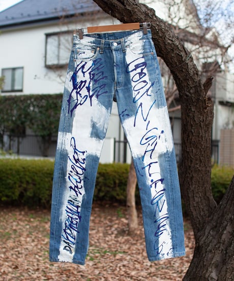 “白い祈り” White Prayer, Blue Courage, Based on Vintage Levi’s