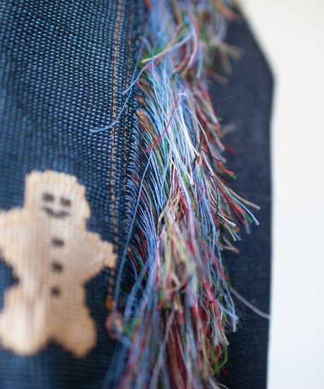 《nisai × soma komatsuno》"テディ" Patchwork oversized jacket, Rebuild by vintage rug and denim