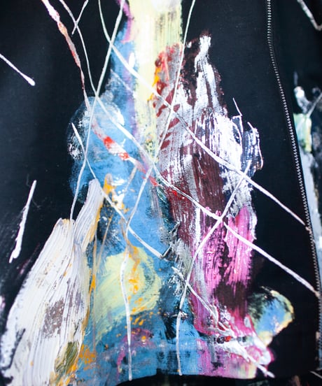 《0＜nisai+α≦Y》 riri zip painted coat / formed black