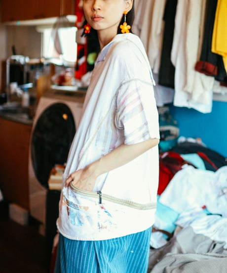 "夏、色隠し、セーラーワンピース" Summer love Sailor collar Dress, Rebuild by vintages