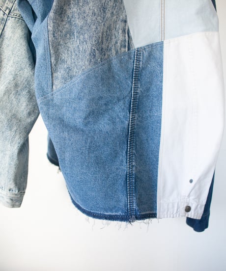 "航海" Voyager denim jacket, Rebuild by vintages