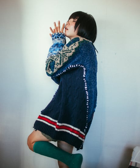 "惑星" planet knit, Rebuild by vintages