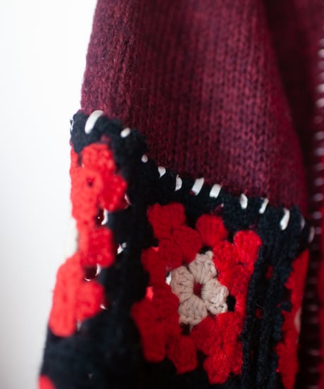 "花のカーディガン" Flowers cardigan, Rebuild by vintages