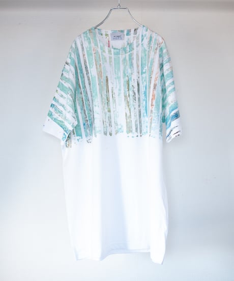 "起きた時" When I was woke up, Hand-printed silk-screen T-shirt