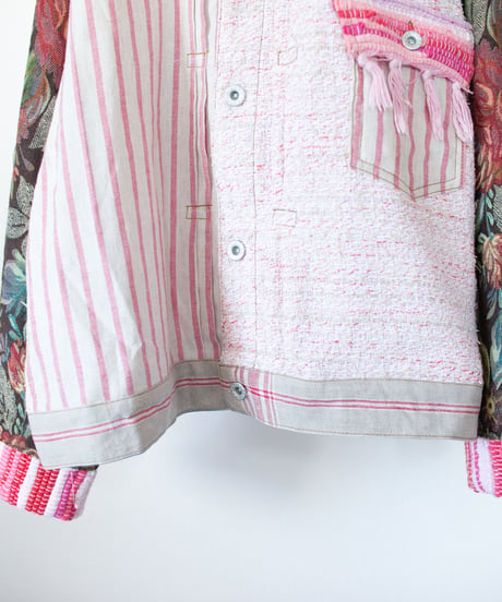 《nisai × soma komatsuno》"恋をしてる" Patchwork oversized jacket, Rebuild by vintage denims