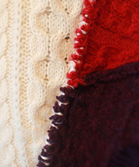 "彼女に贈るリボン・ニット・ワンピース" Your knit One-piece dress with ribbons, Rebuild by vintages