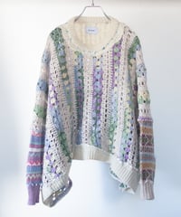 "紫陽花" hydrangea knit, Rebuild by vintages