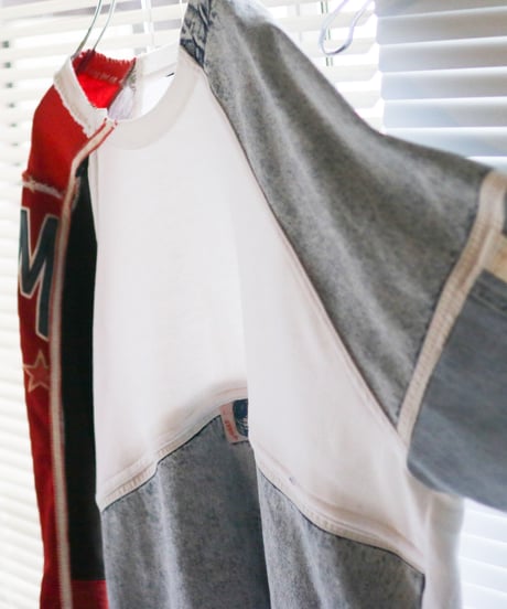 "ひねくれものとハーレム" Altenative and Harlem Lagran sleeve tops rebuild from vintage