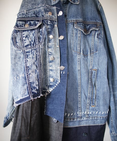 "遊装（遊びに出かける為のデニムコート）" Play clothes (denim coat for going out to play) , rebuild by vintages