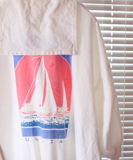 "夏、色隠し、セーラーワンピース" Summer love Sailor collar Dress, Rebuild by vintages