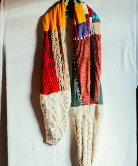 "セネシオ" Vintage knit Rebuild Muffler by Senecio of Klee