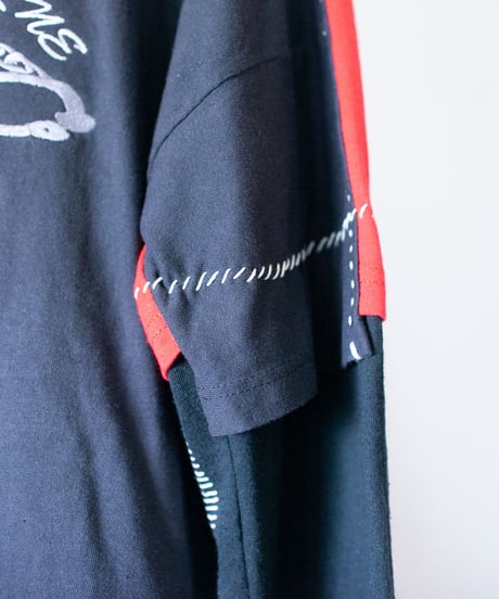 "ジョイ・ディヴィジョン／抑圧が咲かせた花" The Flower of Repression long-sleeved T-shirt, Rebuild by vintages