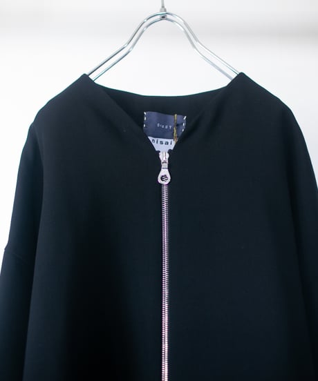 《0＜nisai+α≦Y》 riri zip painted jacket / formal black