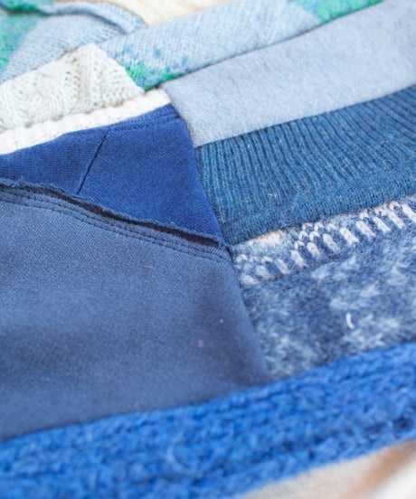 "つぎはぎのアームニット／レッグウォーマー 第二十八色" Arm Knit/Leg Warmers, Rebuild by vintages