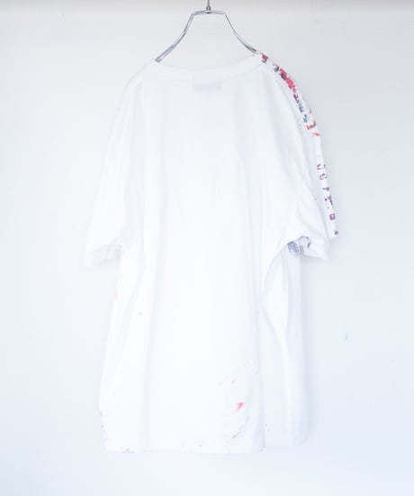 "色彩手刷りと刻まれた名前のTシャツ 第八色" T-shirt with hand-printed colors and engraved name