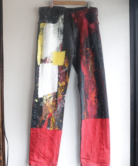 "暗闇の光" Light from Darkness denim, Based on Black Levis 505 denim
