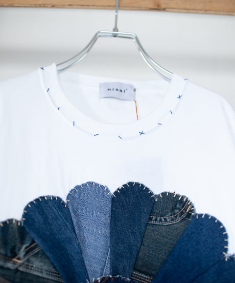 "私だけの花のロンT / 第八十一色" my own flower L/S T-shirt, Patchworked by vintages