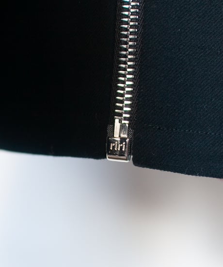 《0＜nisai+α≦Y》 riri zip painted jacket / formal black