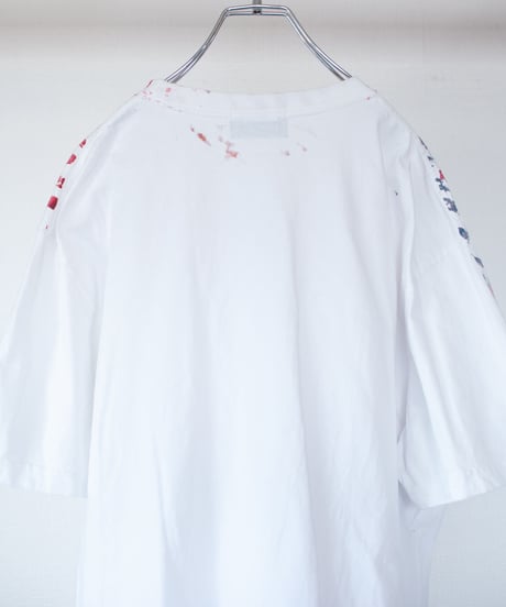"色彩記録の手刷りのTシャツ 第十二色" T-shirt by Analog silk screen overlay blurring hand-print