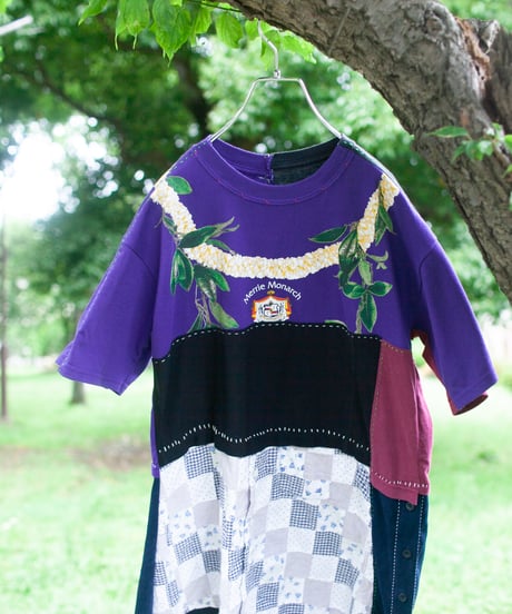 "花遊びのワンピース" flower play dress, rebuild by vintages