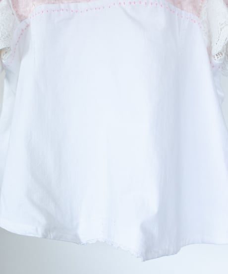"ひっくりかえったドレスブラウス" upside down dress blouse, rebuild by vintages