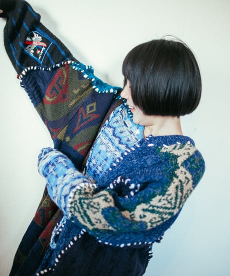 "惑星" planet knit, Rebuild by vintages