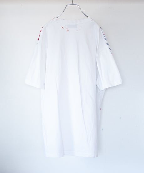 "色彩記録の手刷りのTシャツ 第十二色" T-shirt by Analog silk screen overlay blurring hand-print