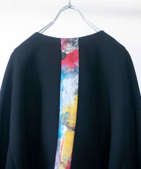 《0＜nisai+α≦Y》 riri zip painted jacket / formal black