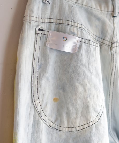 "二重ハート" Overlapping love and unlove, Based on Bleach denim pants