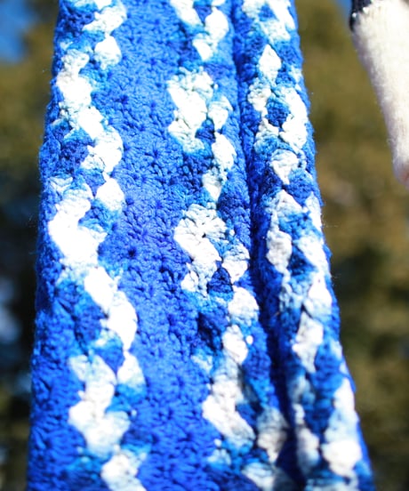 "青に抱かれる彼女のマフラー" Her muffler embraced by blue, Rebuild by vintages