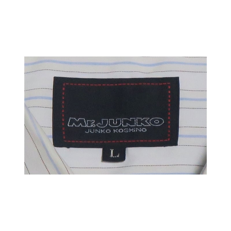 ✨美品美色✨Mr.JUNKO スーツ スリーピース ブルーストライプ 人気カラー 金のスーツ グレーシャドーストライプ ベーシック JUNKO SHIMADA