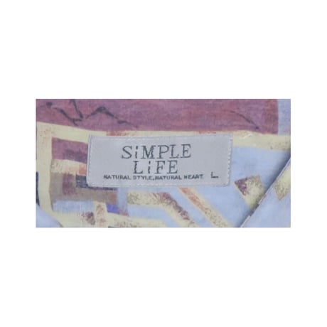 SiMPLE LiFE(シンプルライフ) 総柄シャツ
