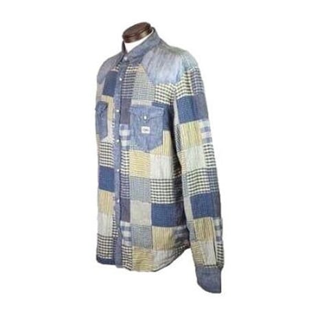 DENIM&SUPPLY Ralph Lauren(デニムアンドサプライ ラルフローレン) ユーズド加工パッチワークデニムシャツ