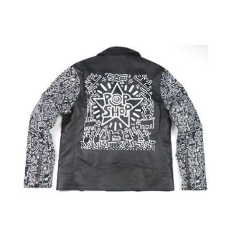 Keith Haring/BROWNY/キースへリング/ブラウニー ) ダブルライダース