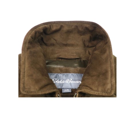 Eddie Bauer(エディーバウアー) レザーキルティングブルゾン